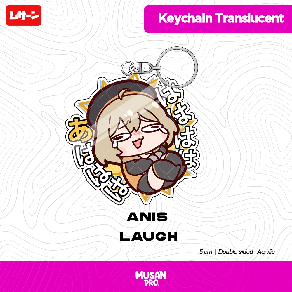 Keychain Translucent NIKKE - Anis Laugh - Musan - Fan Merch