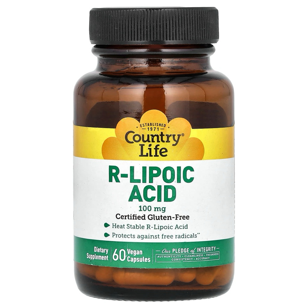 Country Life R-Lipoic Acid 100 mg 60 Vegan Capsules
