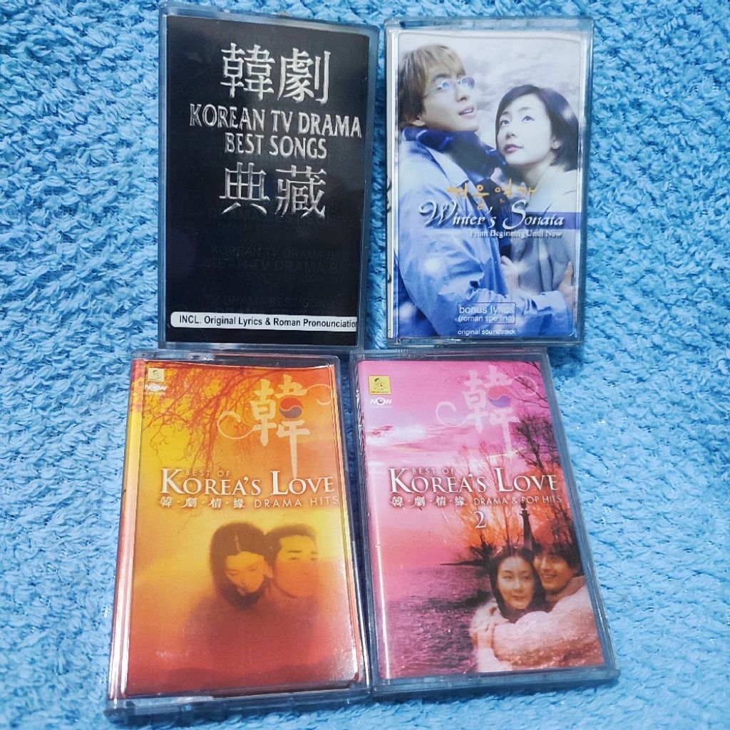 Kaset Pita Korea Love Songs Drama Pop Hits Paket 4 Kaset