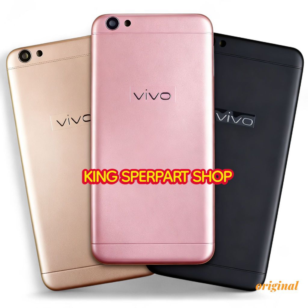 BackDoor Kesing Tutup Belakang HP VIVO V5 1601 / VIVO V5 Lite 1609 - Cassing Housing Back Door Cover