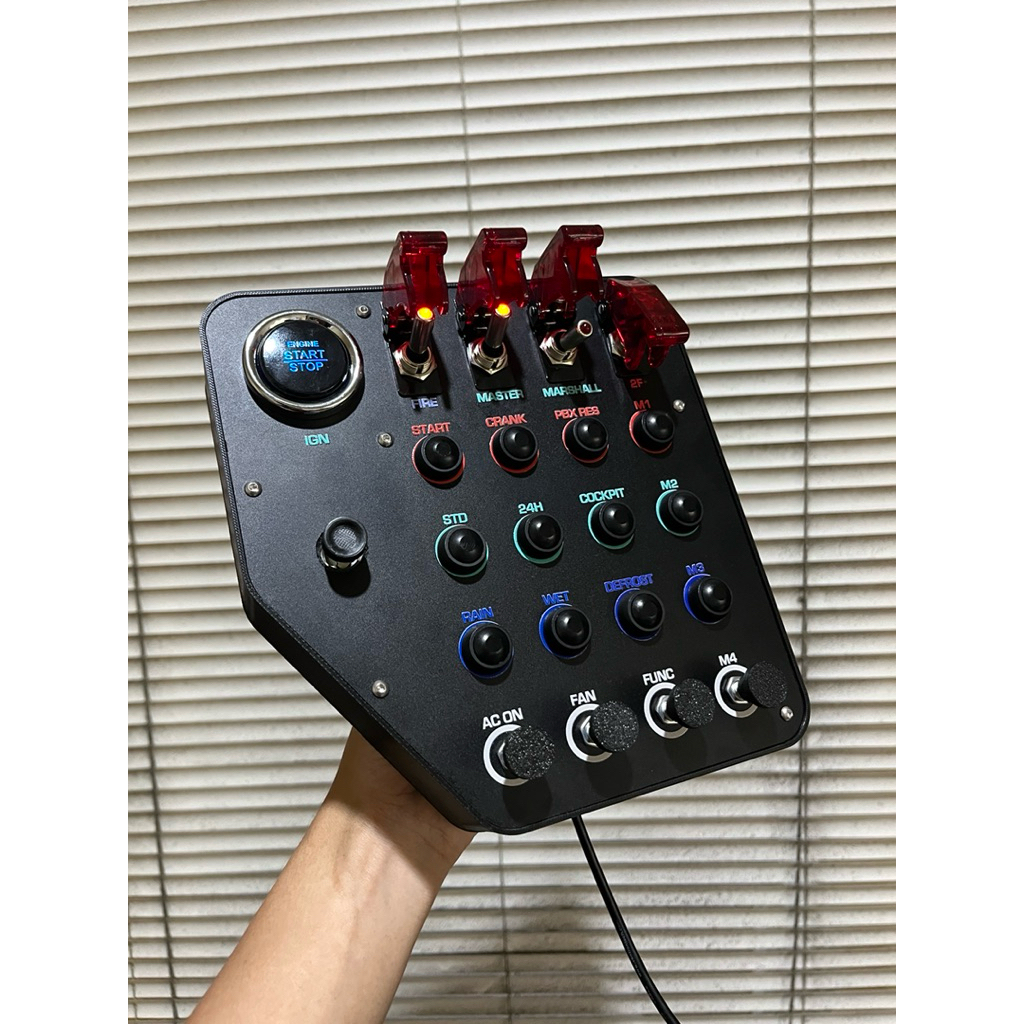 Diy button box ferrari 296 gt3 universal logitech thrustmaster