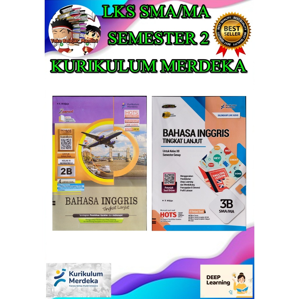 LKS Bahasa Inggris (Tingkat Lanjut) SMA/MA Kelas 11, 12 Semester 2 Kurikulum Merdeka/ Deep Learning/
