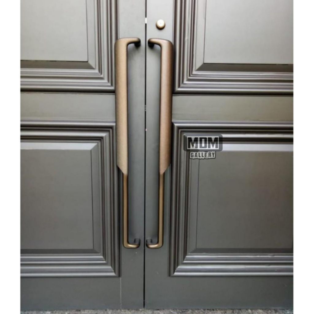 Handle Pintu Rumah Handle Pintu Utama Gagang Pintu Rumah Motif Stik Luxury Custom 100 cm 120 cm 2 pc
