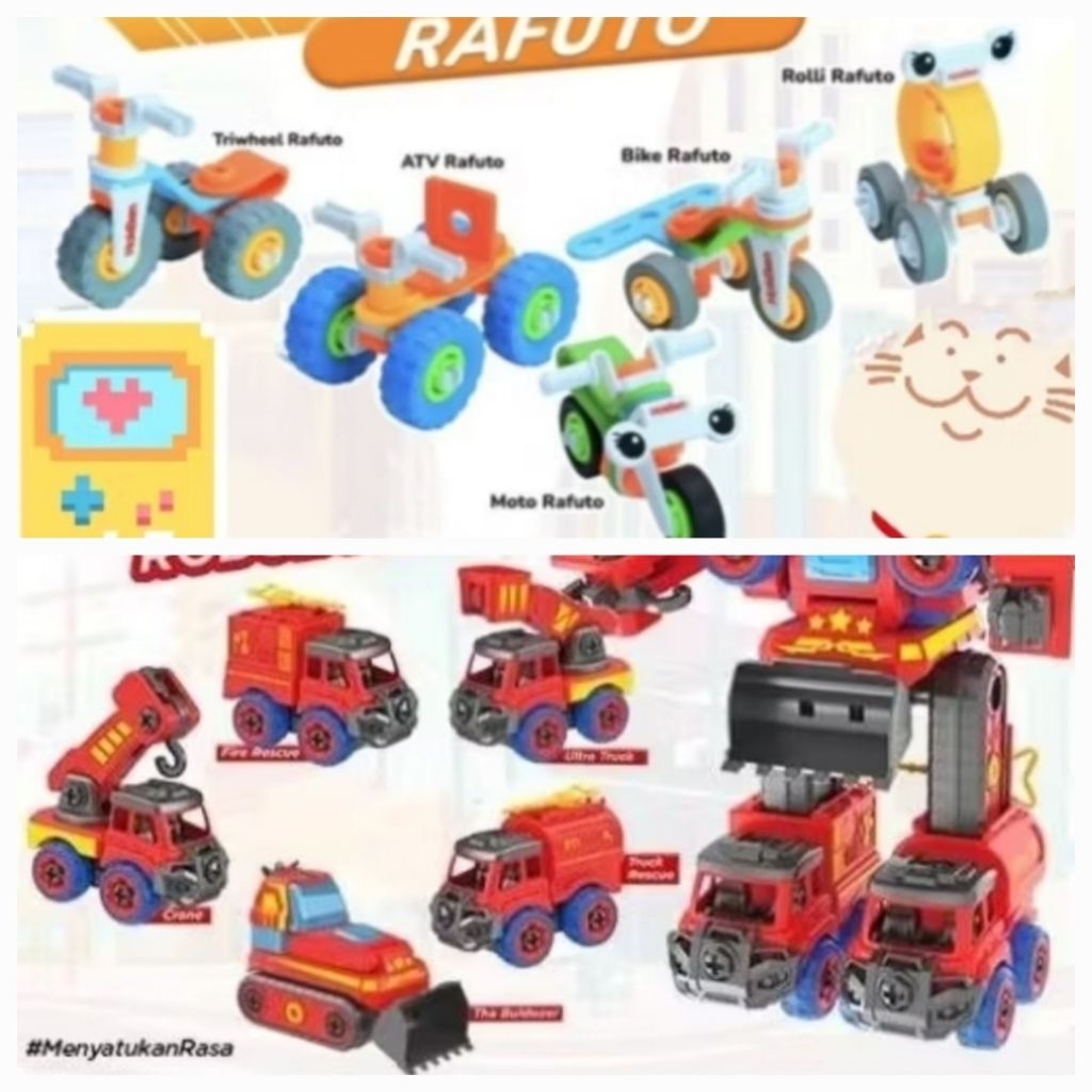 Mainan Anak Hokben Hoka Bento Kidzu Robot Robozord Toys Toy Kendaraan Truck Vehicle Transformer