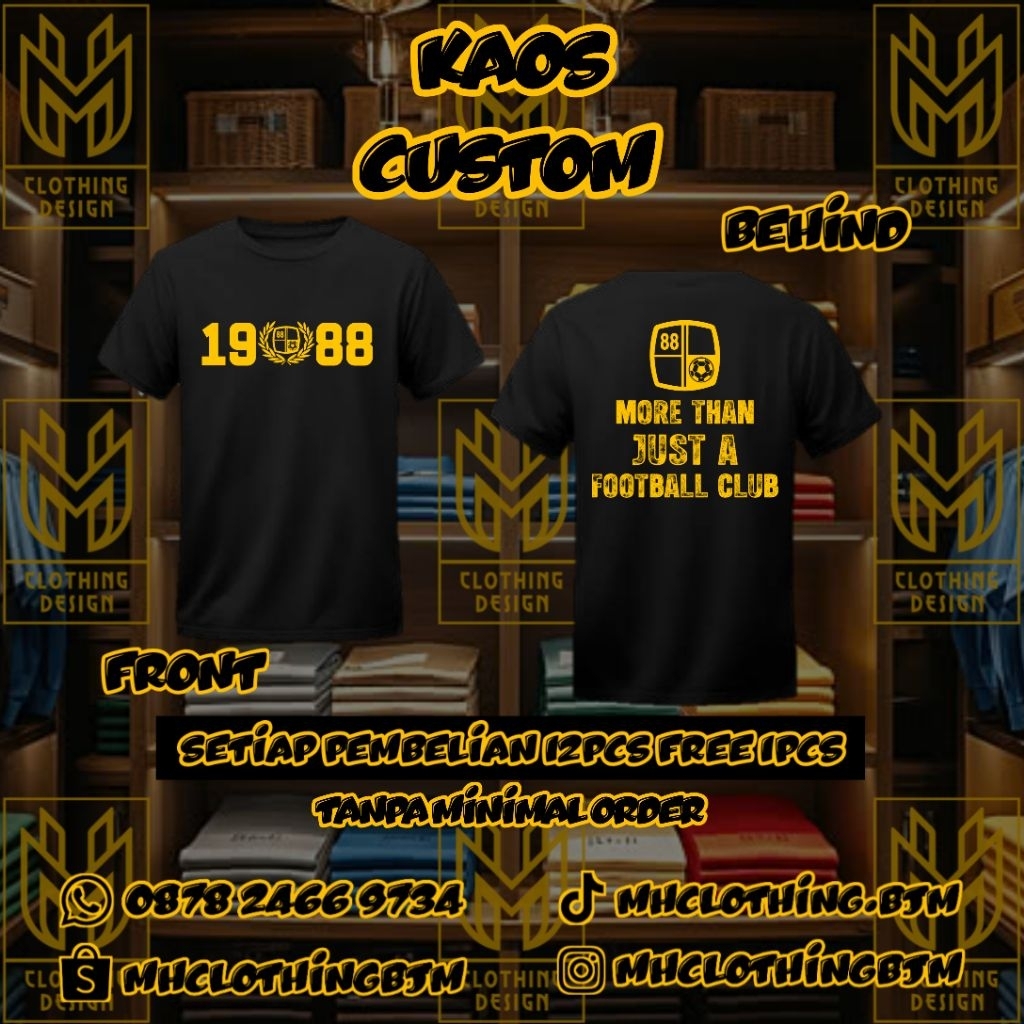 KAOS BARITO PUTERA/ BARITO MANIA MORE THAN JUST A FOOTBALL CLUB