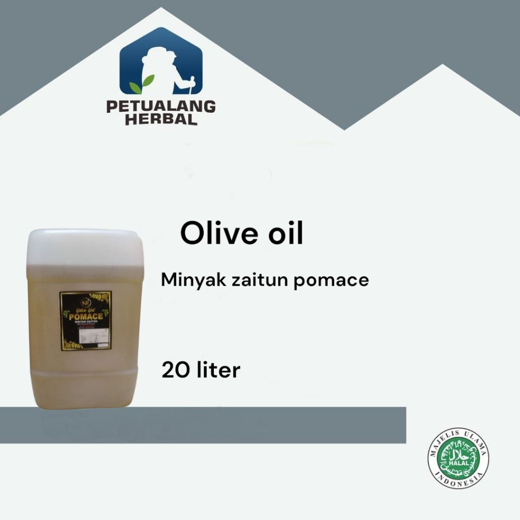 minyak zaitun POMACE 20 Liter //100% minyak zaitun asli