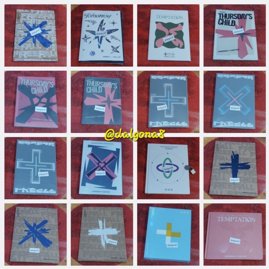 (Baca Deskripsi) Official Album TXT Freefall Temptation Thursday's Child Freeze Eternity Lullaby Tom