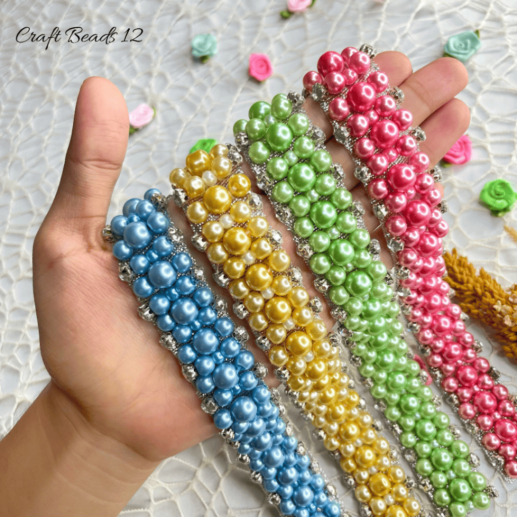 Payet Rangkai Mutiara N4 | Payet Mutiara / Payet Leher / Payet Dada / Payet Pinggang / Bisa Custom W