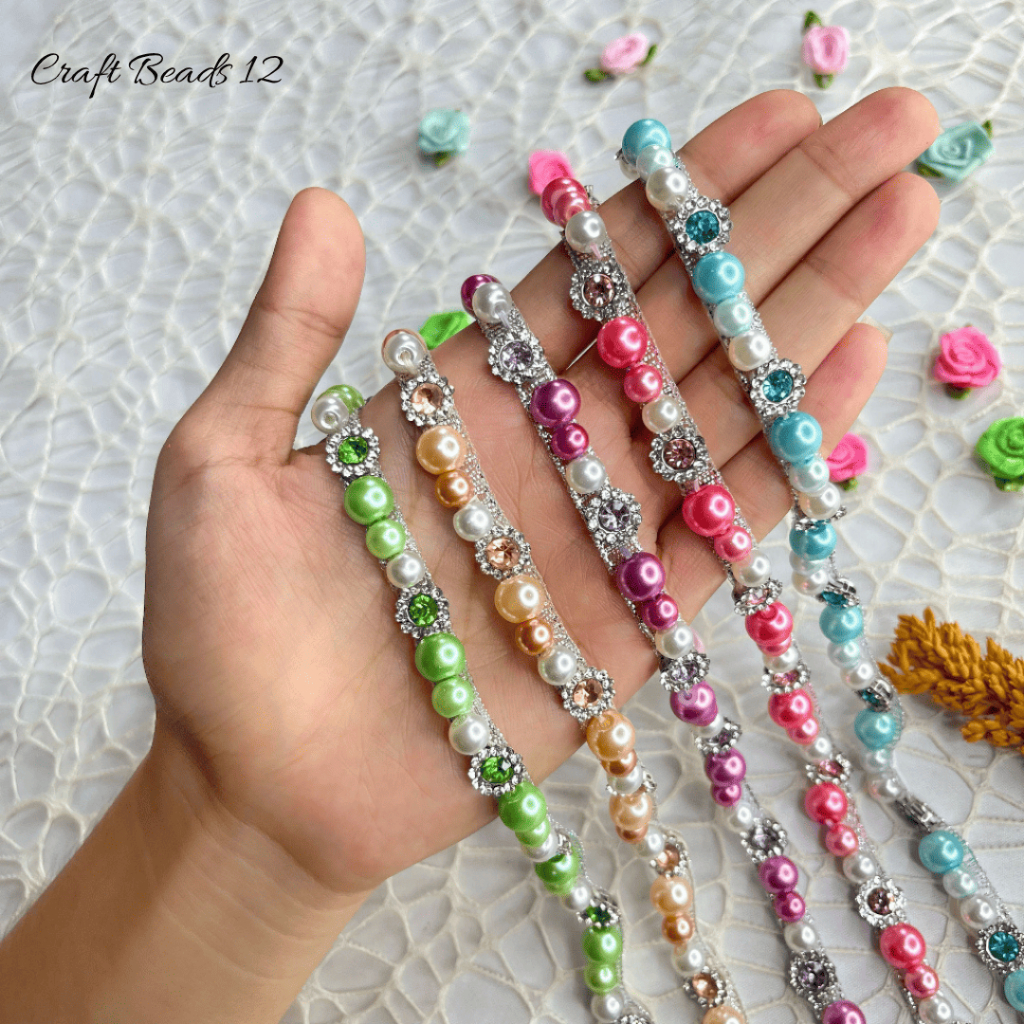 Payet Rangkai Mutiara N6 | Payet Mutiara / Payet Leher / Payet Dada / Payet Pinggang / Bisa Custom W