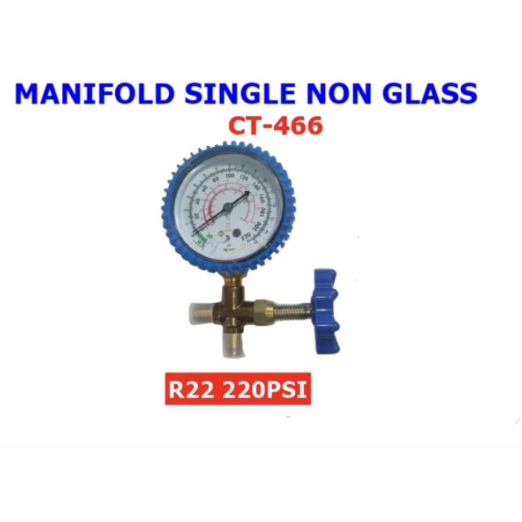 MANIFOLD KULKAS / AC SINGLE | SINGLE ANALISER | MANIFUL SINGLE | ANALIZER SINGLE | MANIFOLD CT-446 N