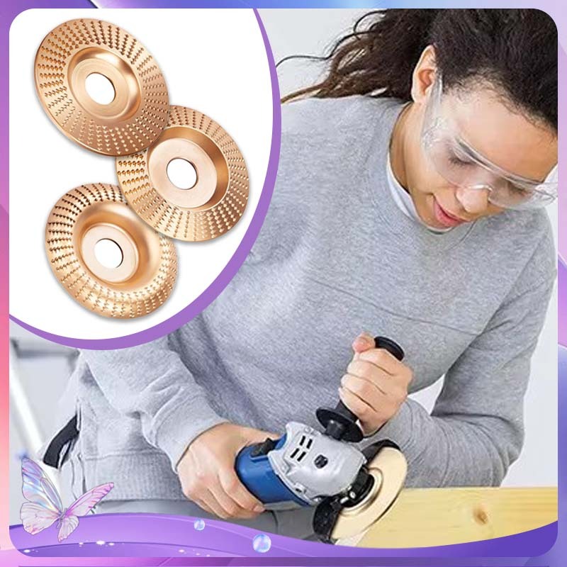 Rata Cembung 4 Inch Mata Gergaji Ukir Emas Mata Gerinda Serut Kayu Cakram Pengasah Kayu Mata Gerinda