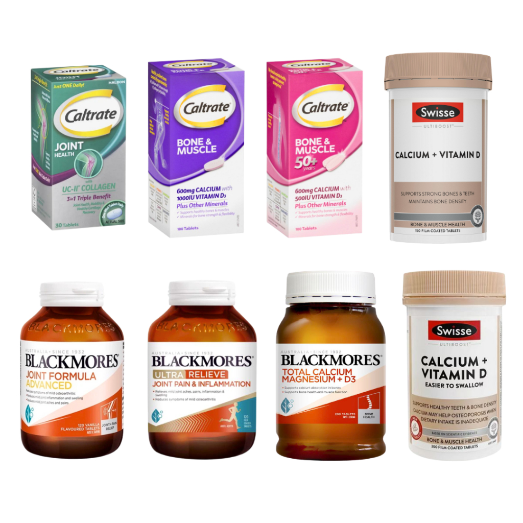 CALTRATE Bone and Muscle 100 Tablets Muscles 50+ 50 + Joint Health Tablet Australia SWISSE Calcium V