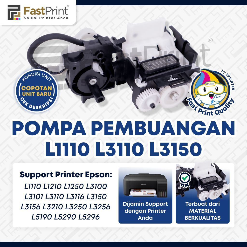 Pompa Cleaning Printer Epson L1110 L5190 L3150 Baru