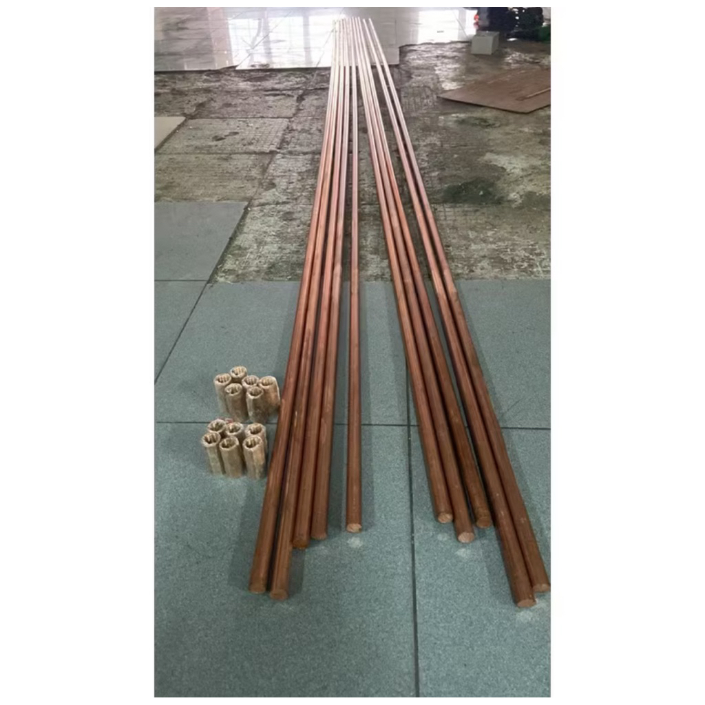 as tembaga / grounding rod 8mm x 50cm tembaga batangan padat