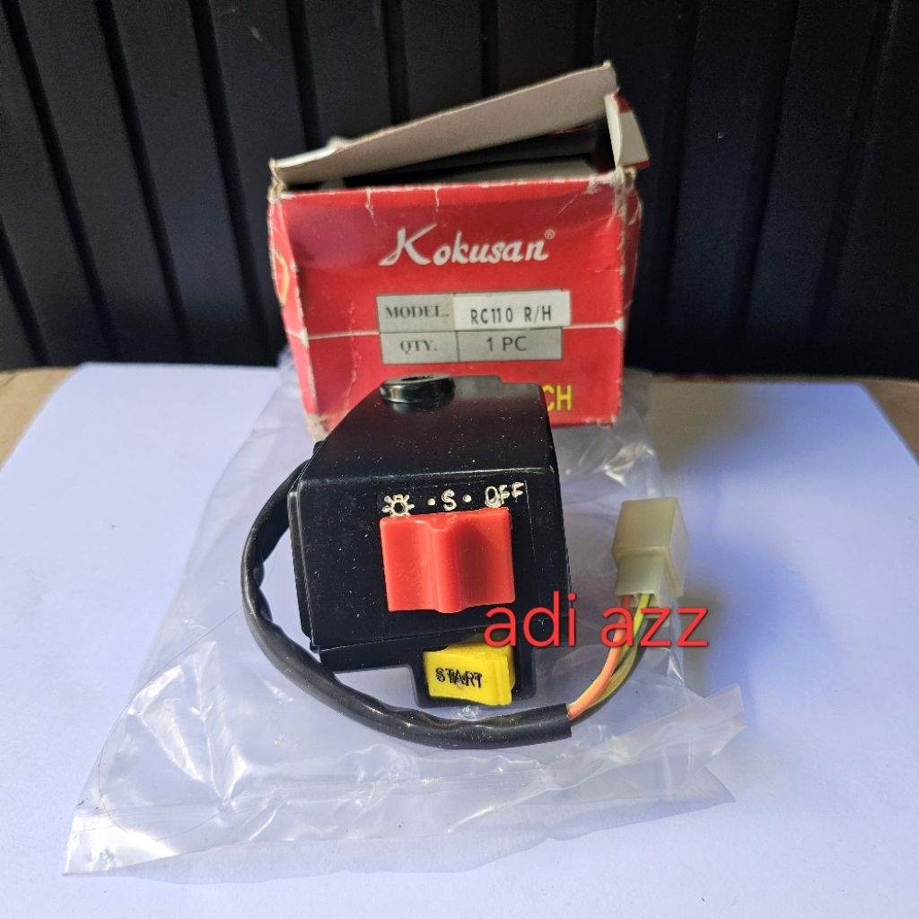 holder saklar starter kanan bahan babet suzuki rc100 bravo dk R/H bukan ori merk kokusan