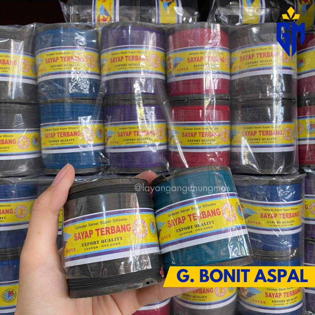 GunungMas [ECER/SATUAN] GELASAN BONIT ASPAL NAGA PUTIH / SAYAP TERBANG