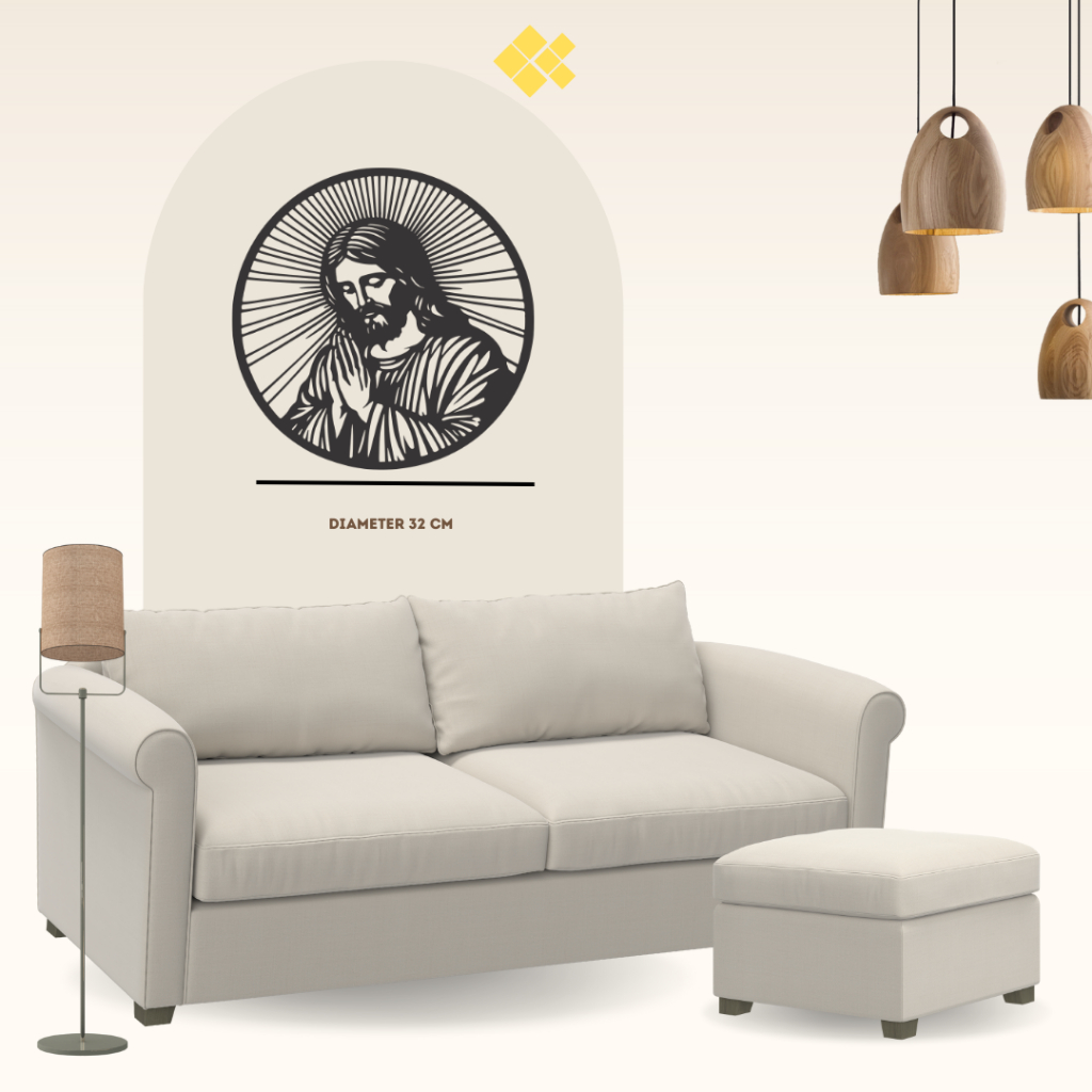 Hiasan Dinding Wall Decor Yesus Aestetic Kristen Katolik Hiasan Ruang Tamu Natal