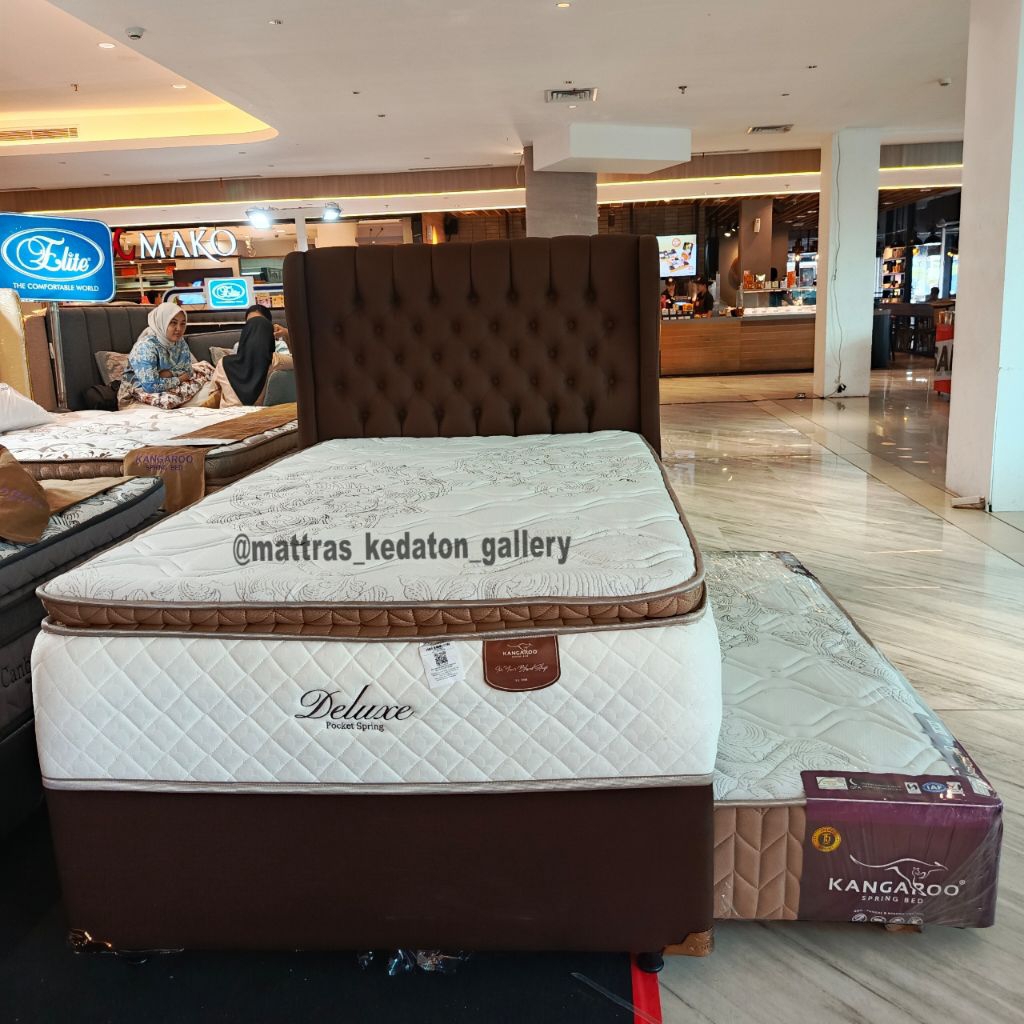 Kasur Kangaroo Sorong 2in1 Deluxe Pocket Pillow-Top uk 120x200 - springbed sorong 2 in 1 kangaroo Sp