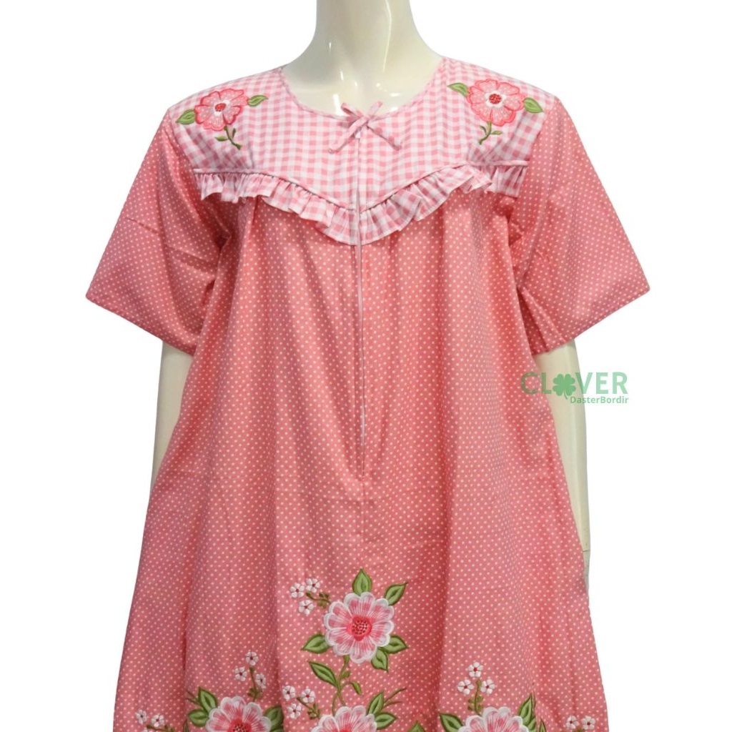 (DM2) Daster Bordir Midi Katun Jepang - Daster Malang