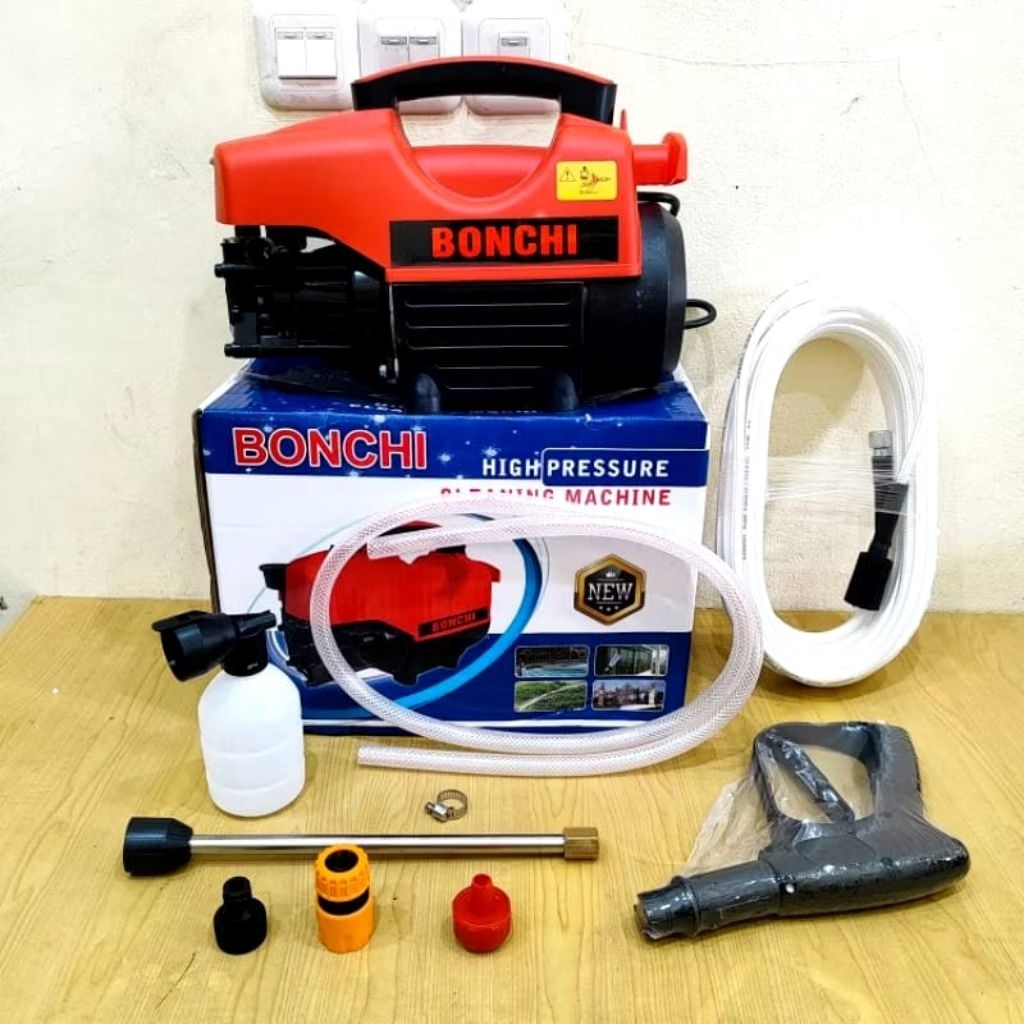 HIGH PRESSURE CLEANER BONCHI /EDON ED13-5080 MESIN JET CLEANER SEMPROT AIR CUCI MOTOR MOBIL MESIN ST