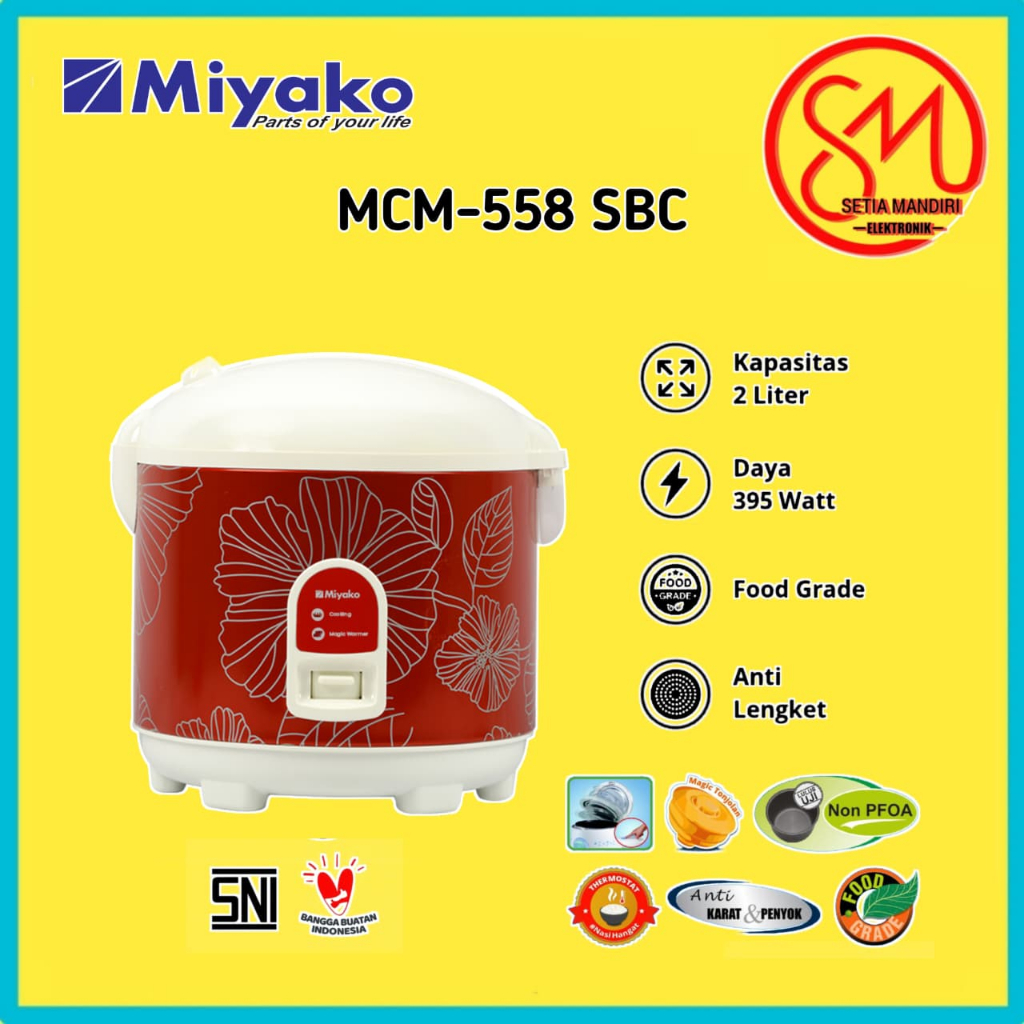 RICE COOKER MIYAKO MCM-558 SBC / MCM-559 SBC 2 LITER