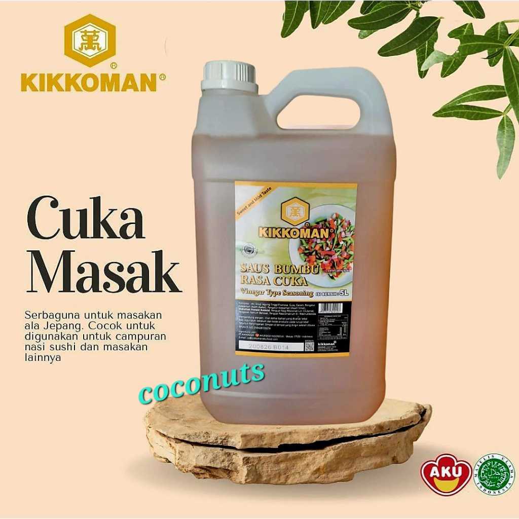 Kikkoman Vinegar Sauce HALAL Jerigen 5Liter