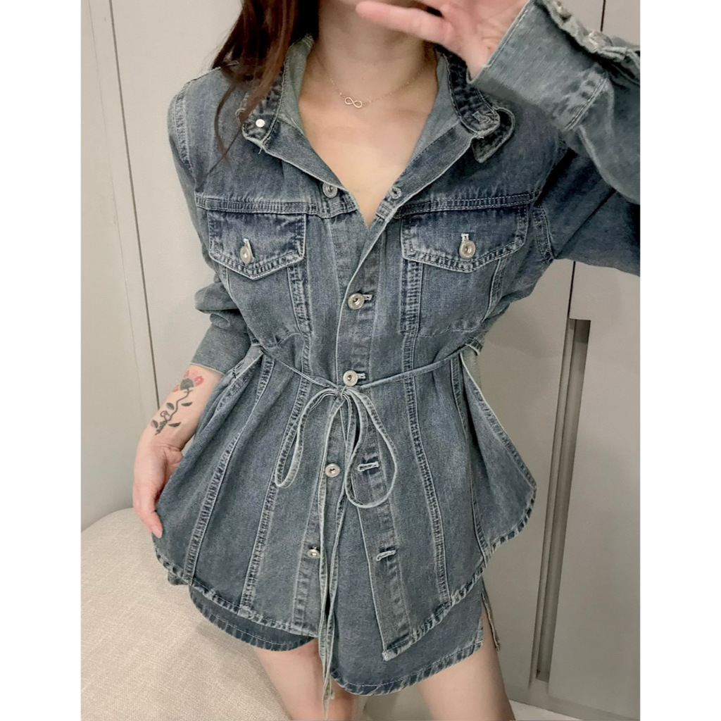 Ndudshop – Denim set (Kode: 5197) – Setelan Wanita – Setelan Short Wanita – Setelan Celana Pendek Wa
