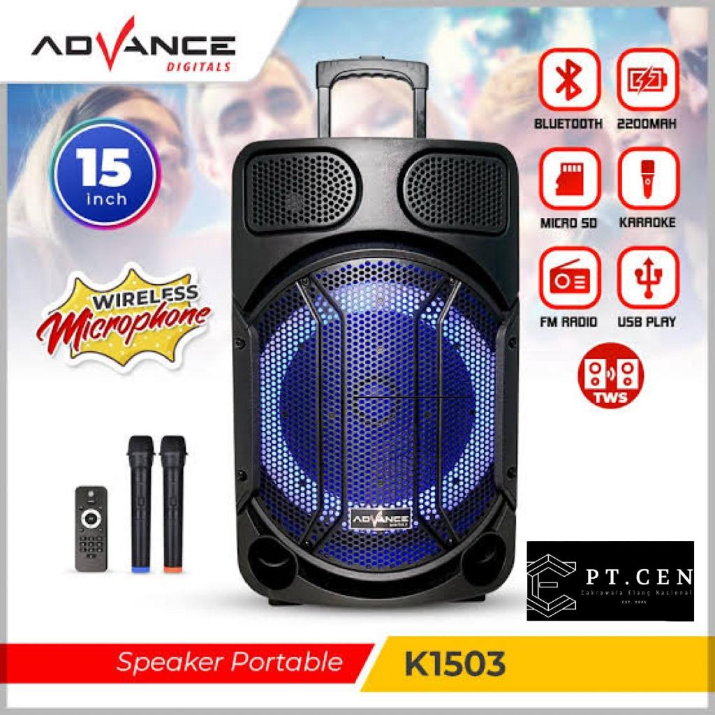 SPEAKER PORTABLE ADVANCE K 1503 / 15INC