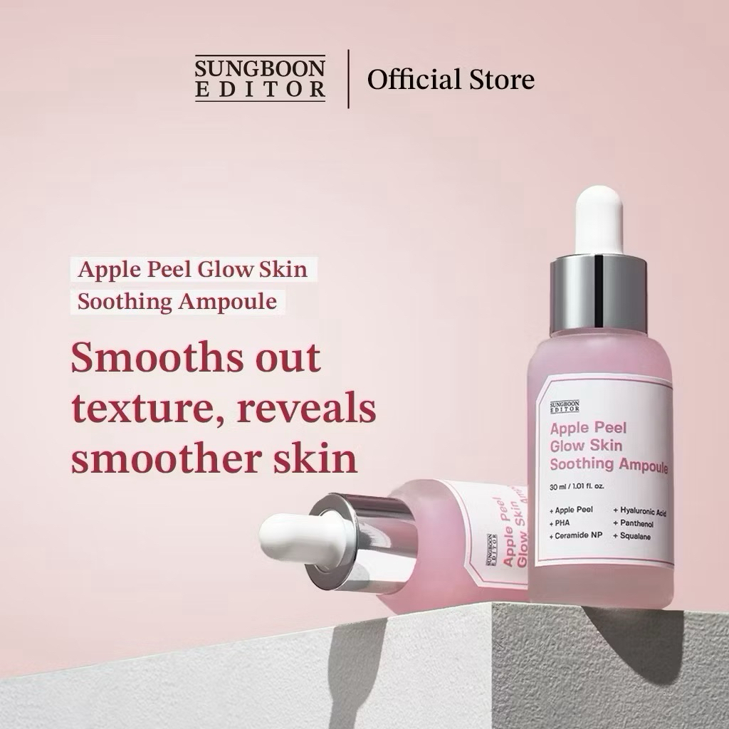(freeongkir) Sungboon Editor Apple Peel Glow Skin Soothing Ampoule 10ml Korea Softening Soothing Hig