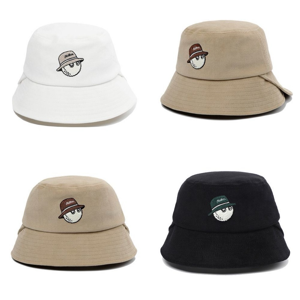 malbon corduroy bucket hat malbon golf topi golf wanita