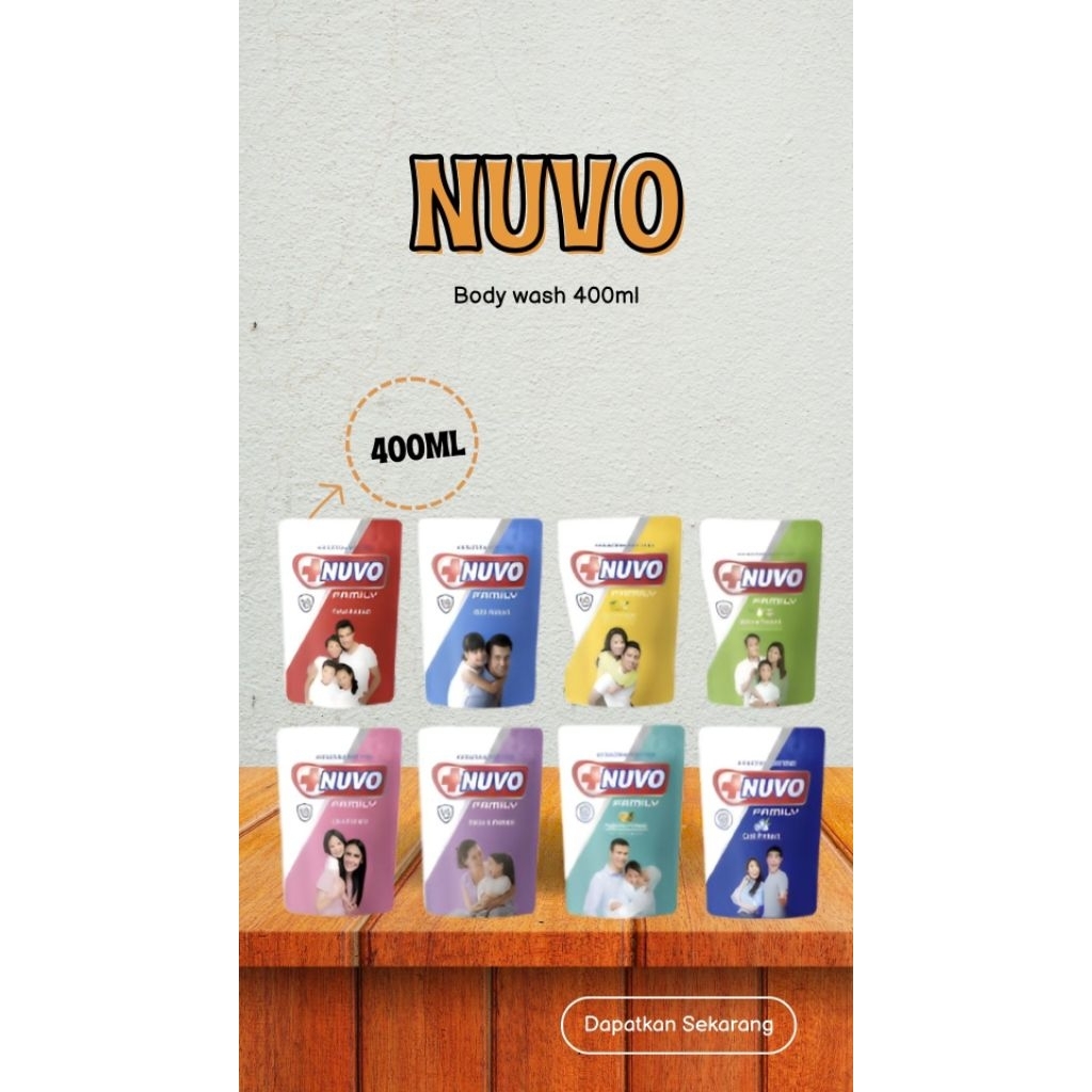 Nuvo Bodywash 400ml - Sabun Cair Nuvo 400ml