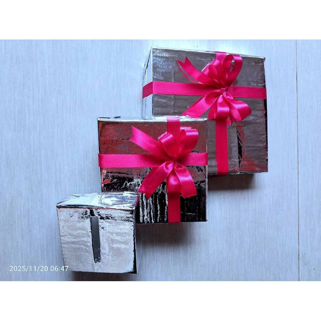 (HANYA BOX)BOX EKSPLOSION SNACK 3 LAYER/HADIAH/BOX SNACK/BOX TARIK UANG/BOX KEJUTAN