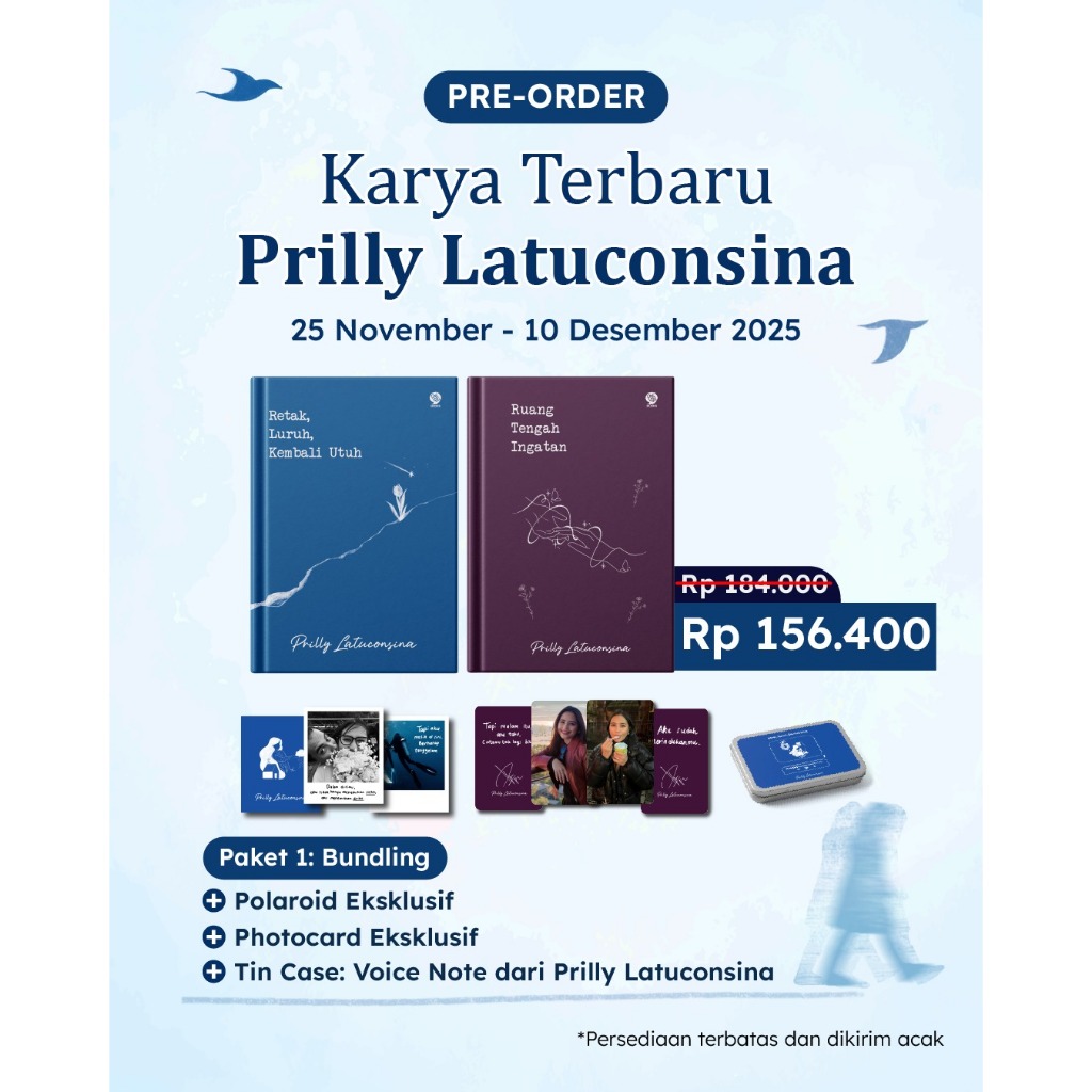 Buku Puisi, Buku Prilly Latuconsina: Retak, Luruh, Kembali Utuh, Ruang Tengah Ingatan, Pastel Books