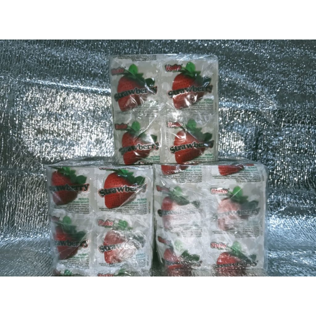 permen anak vosko rasa susu strawbery