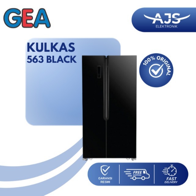 KULKAS GEA G2D-563 KULKAS 2 PINTU SIDE BY SIDE MURAH G2D-563