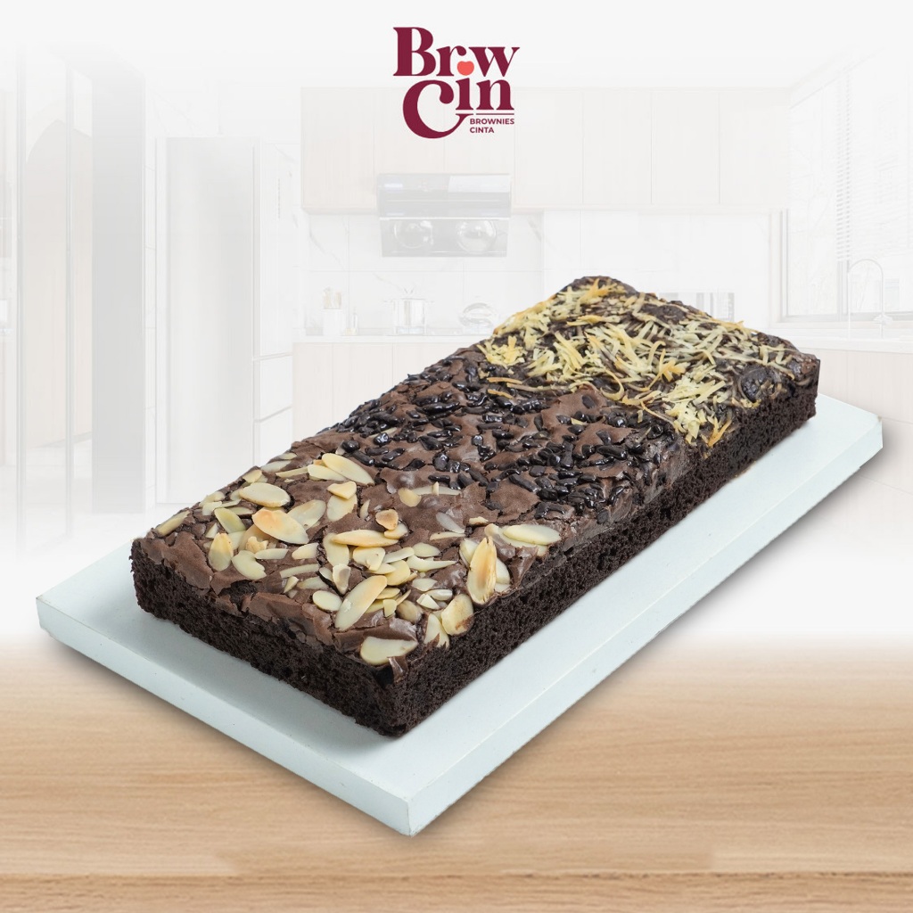 Brownies Oven Triple Mix | Brownies Panggang | Brownies 3 Toping | Brownies Cinta