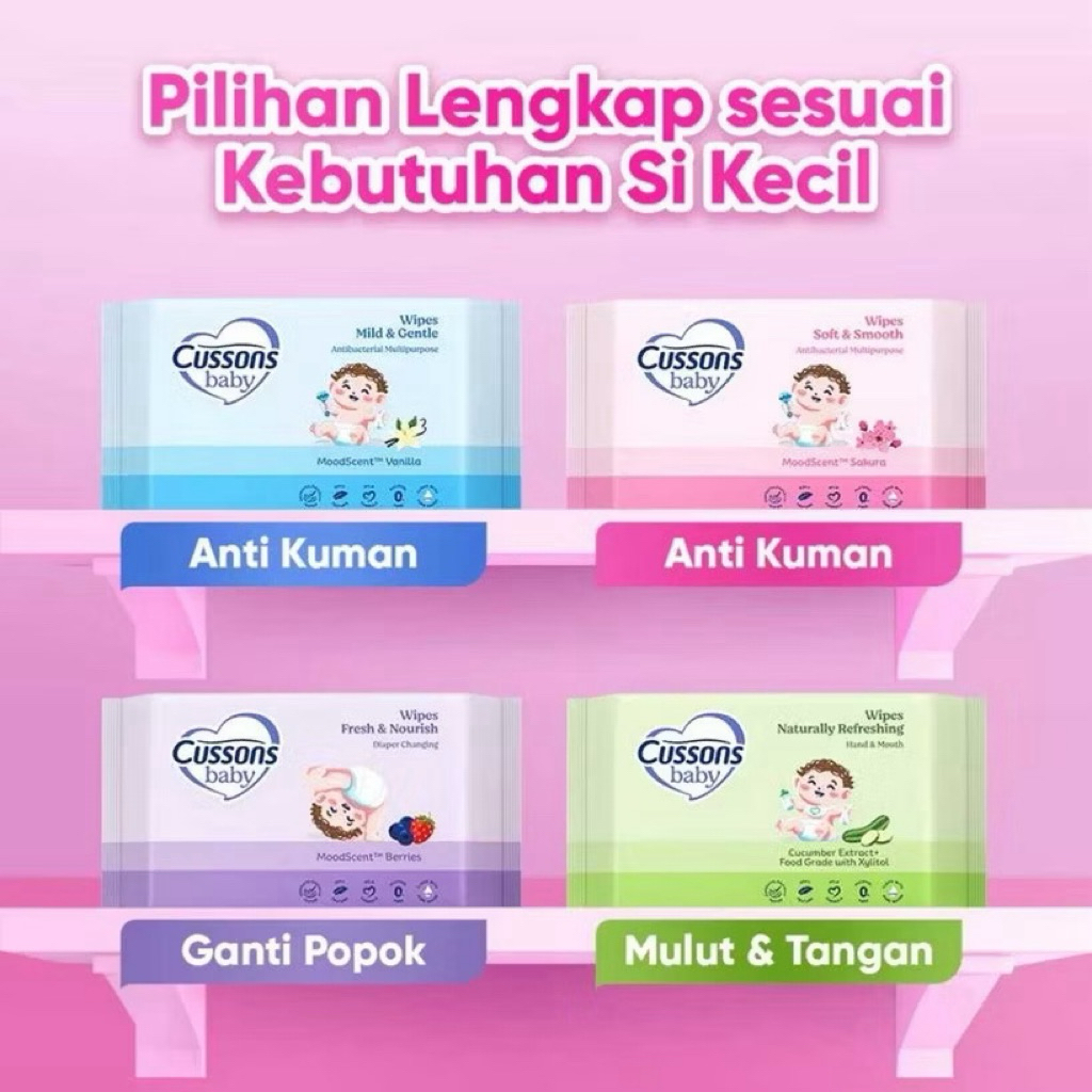 Cussons Baby Tisu Basah 10sheet [buy 1 get 1]