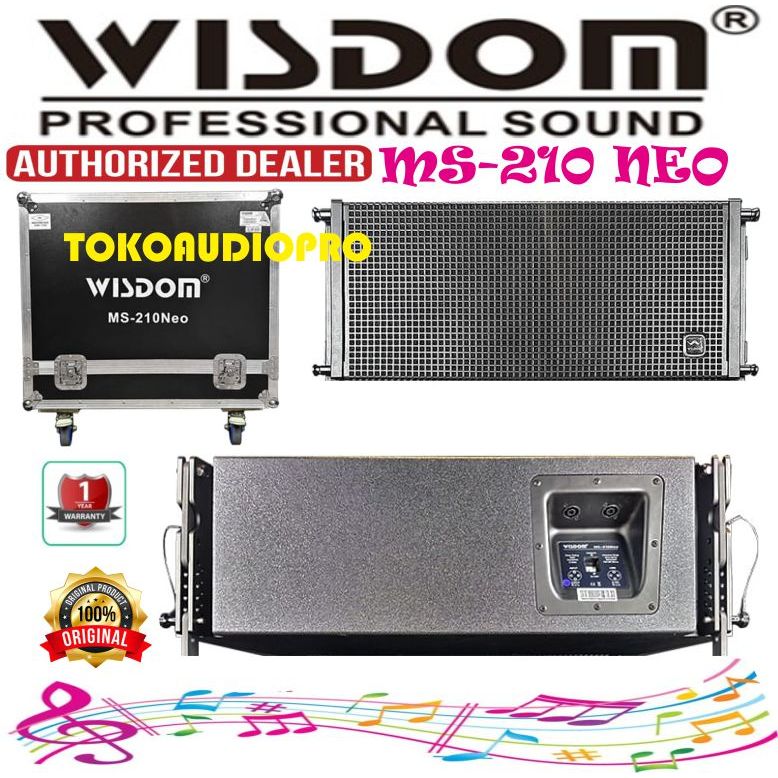 Wisdom MS210Neo Dual 10 Inch Speaker line Array Pasif Wisdom MS-210Neo   MS-210 neo