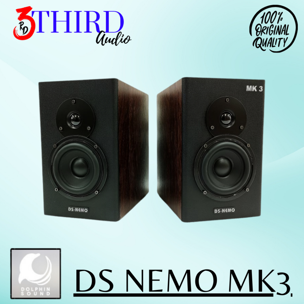 Dolphin Sound DS-NEMO 4" Flat Studio Monitor DS-NEMO MKIII Speaker Monitor Studio  4"Inch Original M