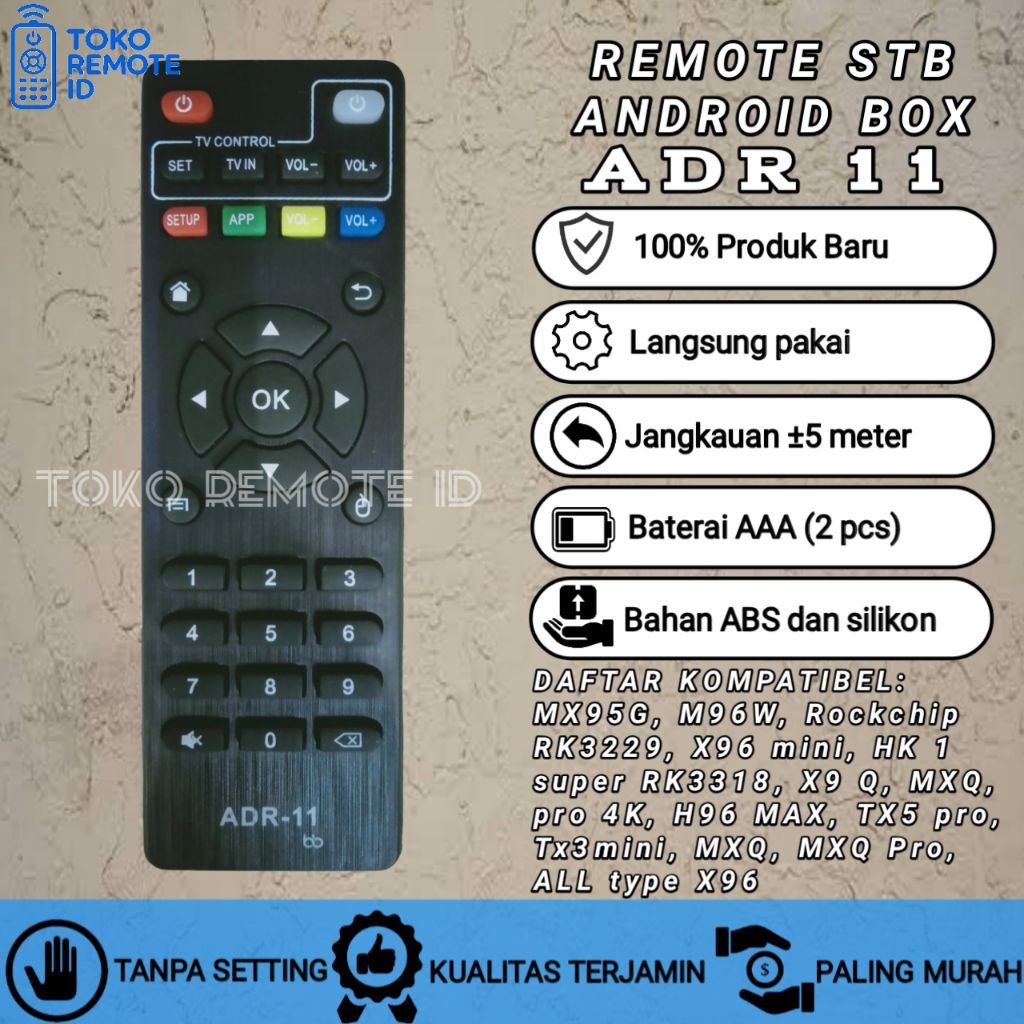 REMOT REMOTE STB ANDROID TV BOX MXQ PRO MX10 H96 V88 T95 X96