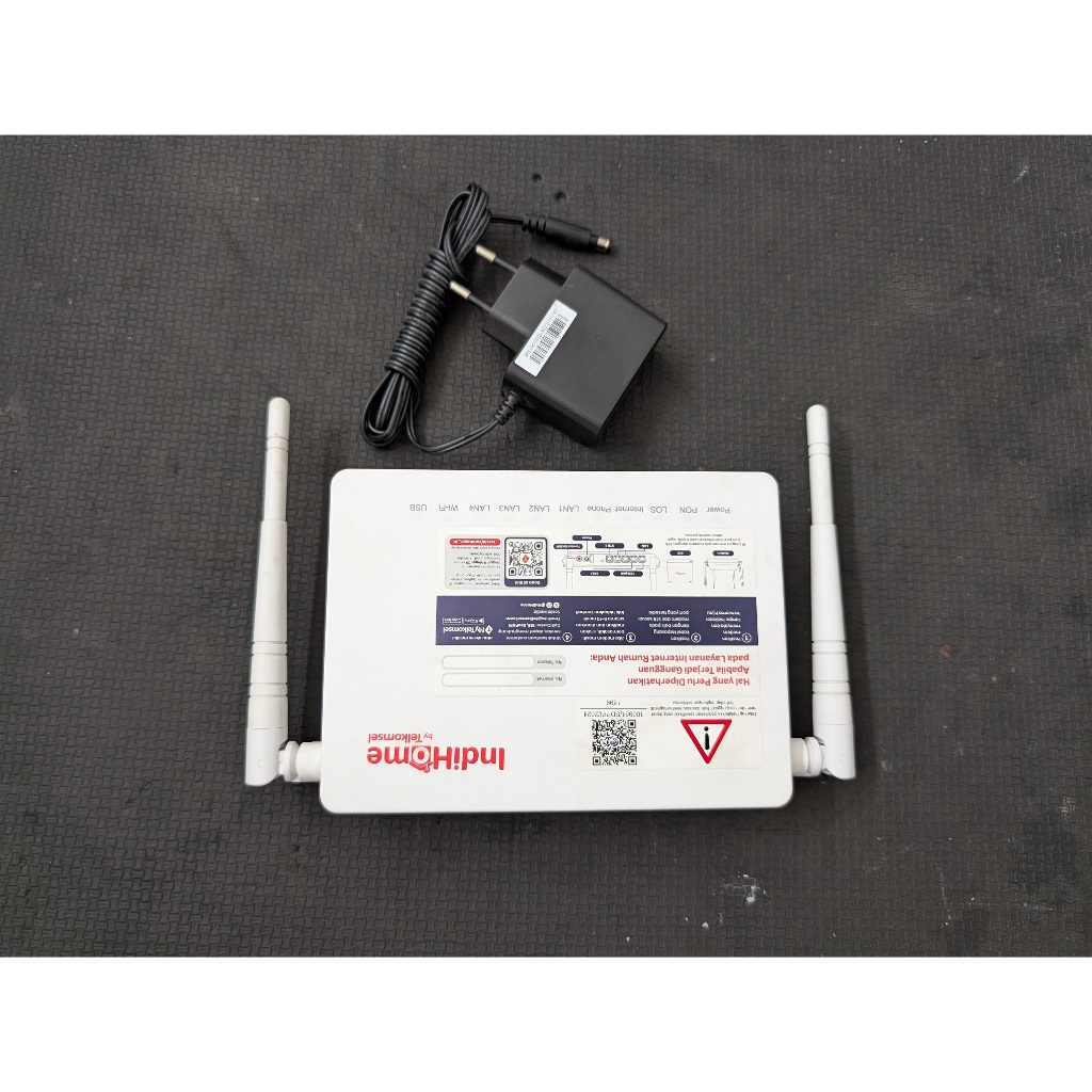 ROUTER ZTE MODEL : ZXHN F672Y (GPON ONT) PORT BIRU, NORMAL (MODEM FIBER + ROUTER WIFI)