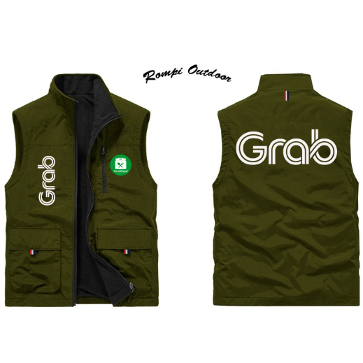 Rompi Outdoor Grab | Jaket Grab | Rompi Grab | Jaket Grab Original