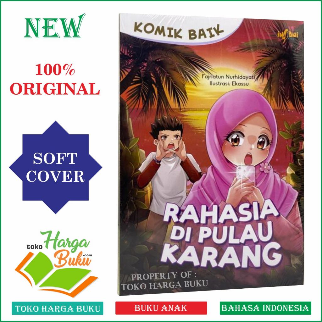 Foto Komik Baik Rahasia Di Pulau Karang Buku Cerita Anak ORIGINAL Insani Kids GIP - Gema Insani Press