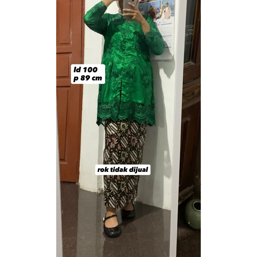 preloved baju kebaya hijau