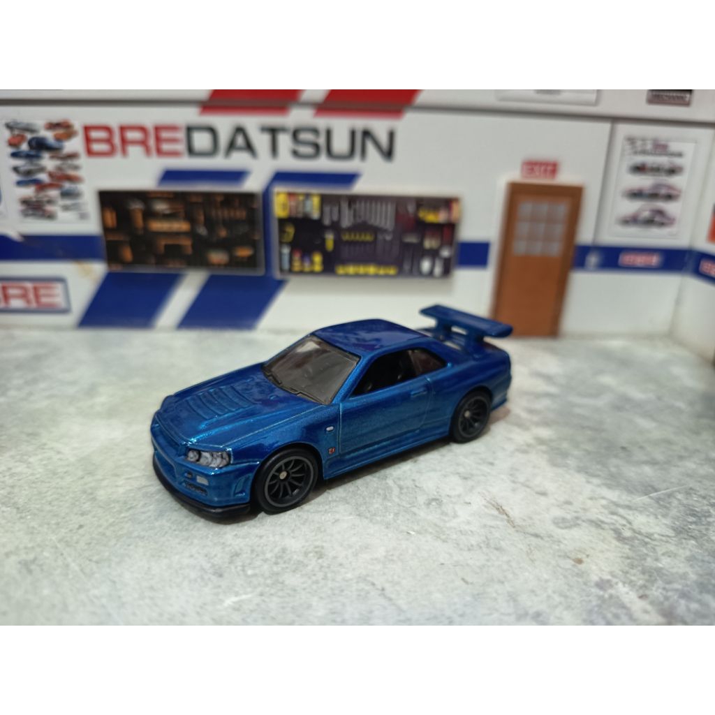 hotwheels nissan skyline gt r bnr34 fast furious loose premium
