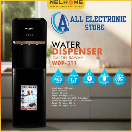 Welhome WDP-311 Dispenser 3 Kran Panas Dingin