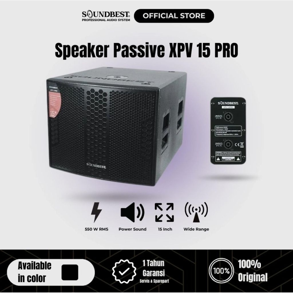 Subwoofer pasif soundbest 15 inch xpv 15 pro sub woofer pasiv xpv15