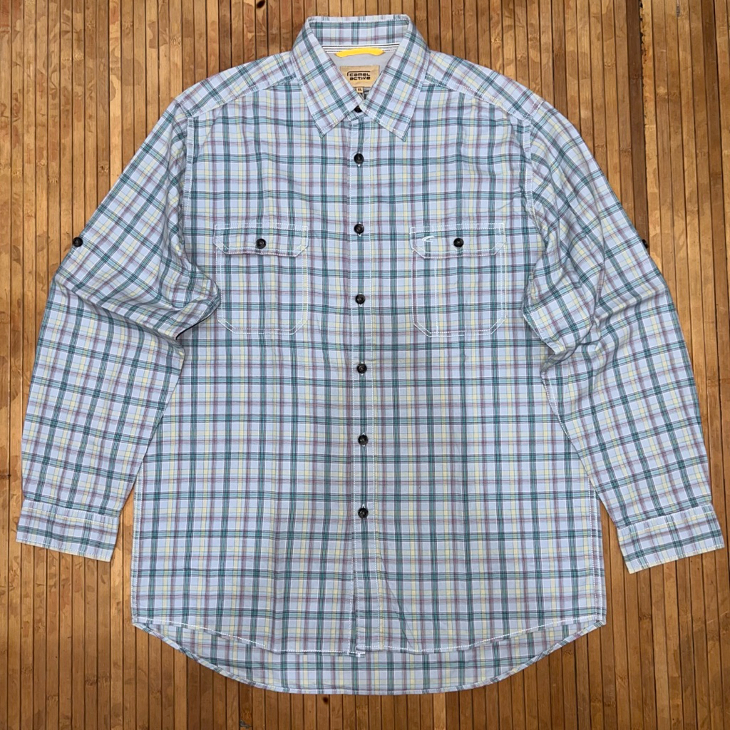 CAMEL ACTIVE DOUBLE POCKET LONG SLEEVE SHIRT rock revival true religion