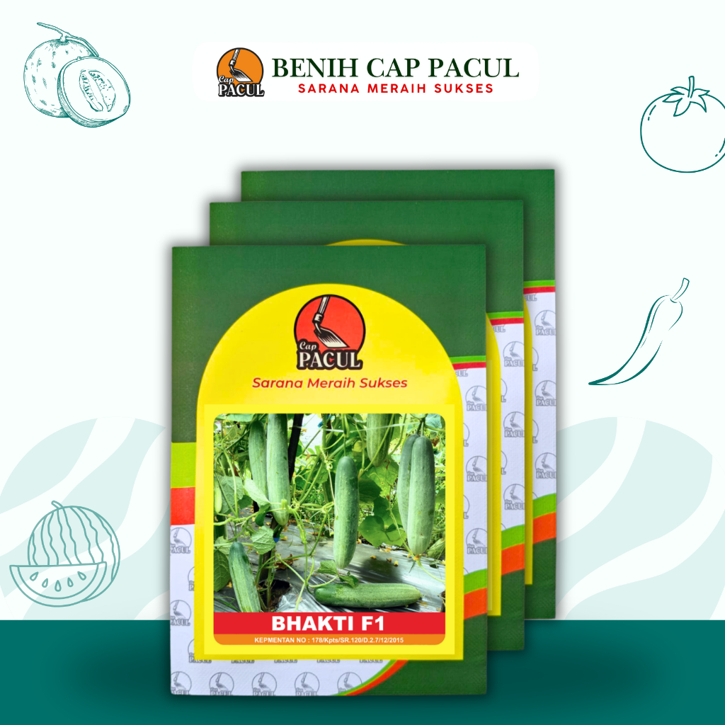 Benih timun bhakti f1 cap pacul (ex kujang) 20gr