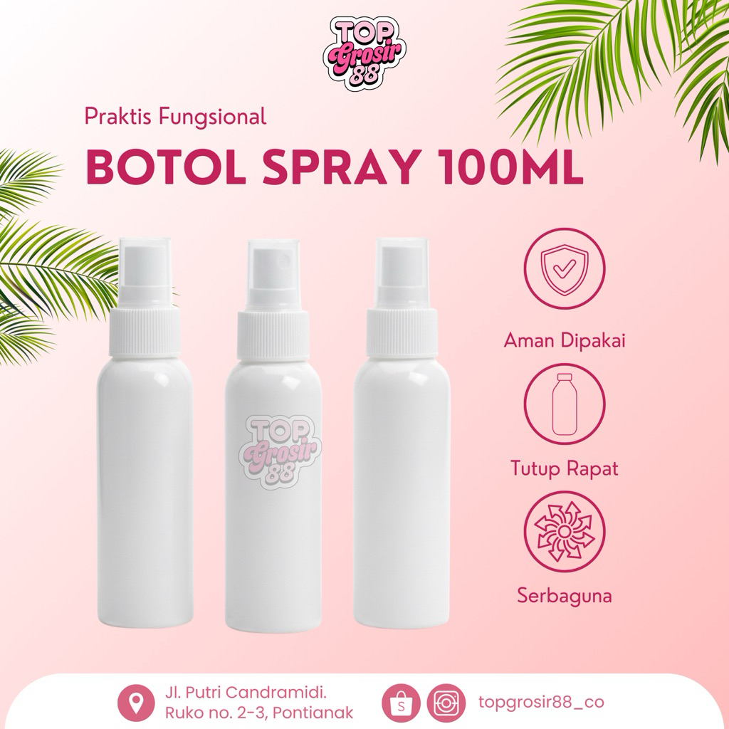 (12 pcs) Botol spray 100 ml